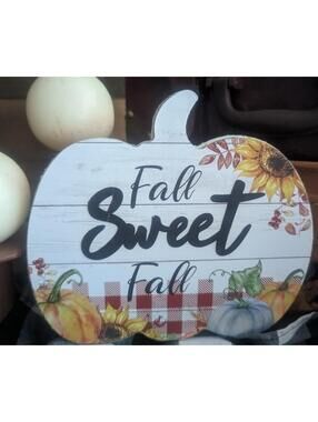 Pumpkin fall autumn deco tier tray mantel seasonal